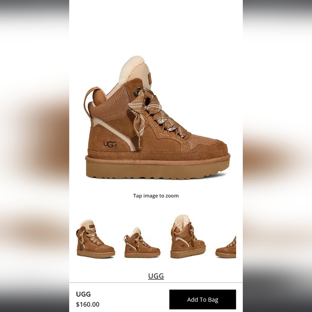 UGG Highmel Suede & Mesh High Top Sneakers